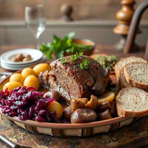 Sauerbraten - Traditional German Dinner